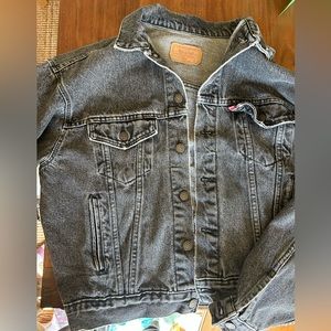 Faded Black Levi Jean Jacket